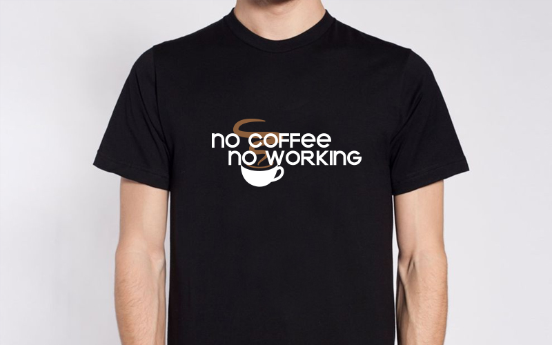 Koszulka z nadrukiem coffee
